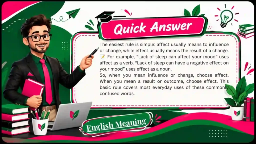 What Does Affect vs Effect 💬