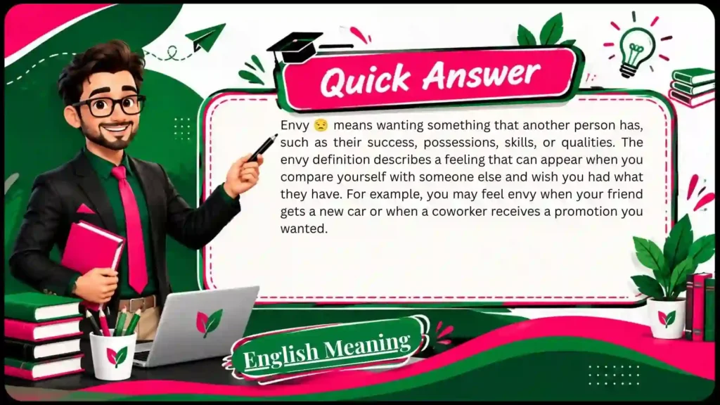 What Does Envy Mean