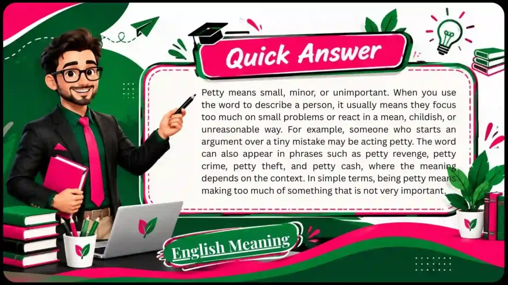 What Does “Petty” Mean