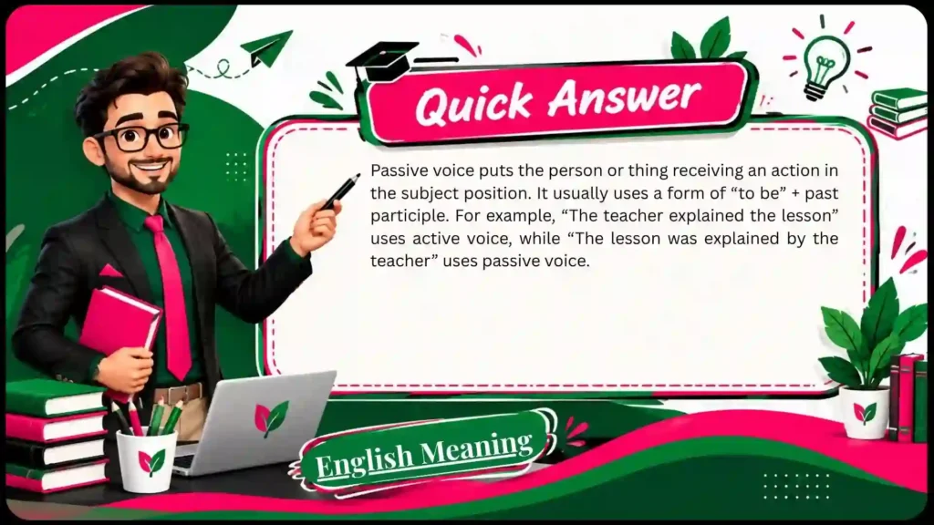 What Is Passive Voice