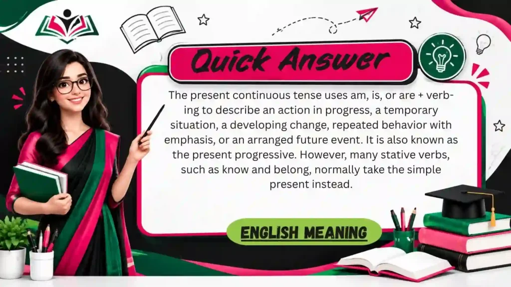 What Is the Present Continuous Tense