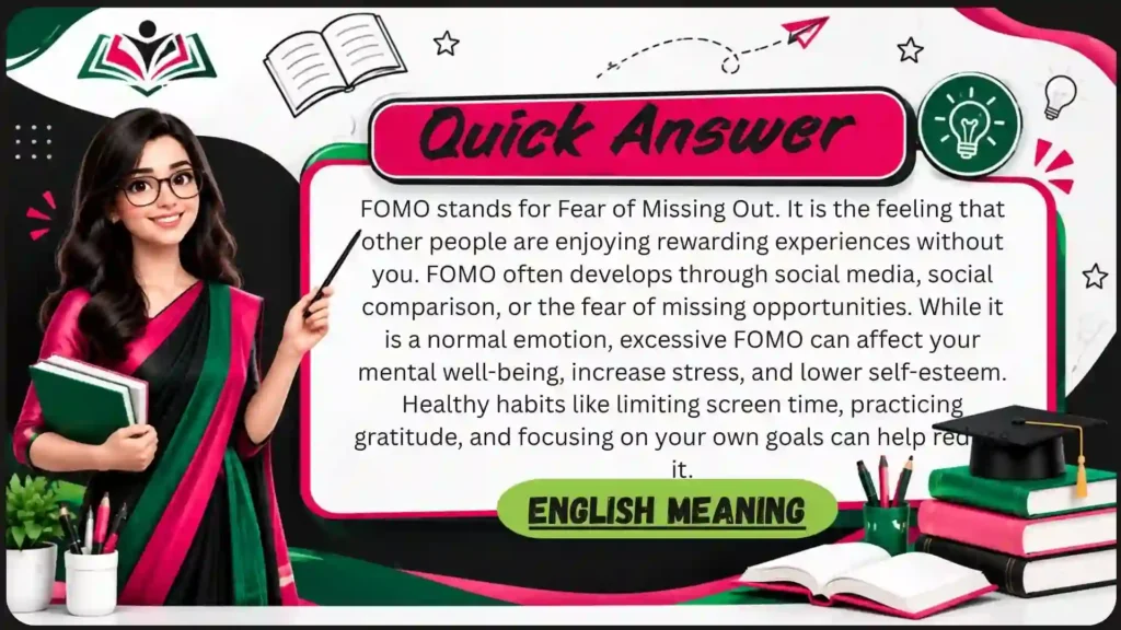 🌟 What Does FOMO Mean
